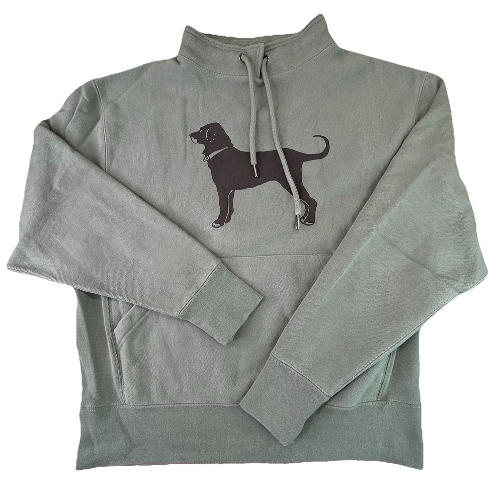 The Black Dog Green Sweatshirt Pullover Heavyweight Size XS